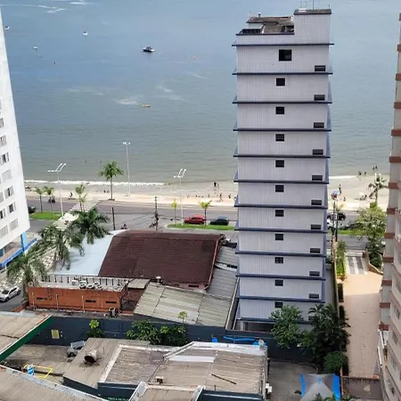 Ap Ao Lado Da Praia Com Vista Do Mar São Vicente Exterior foto