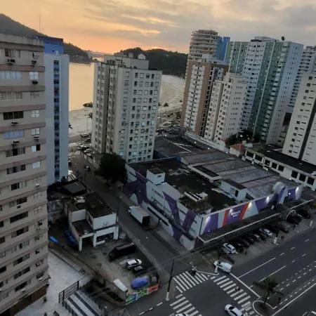 Ap Ao Lado Da Praia Com Vista Do Mar São Vicente Exterior foto