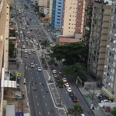 Ap Ao Lado Da Praia Com Vista Do Mar São Vicente Exterior foto